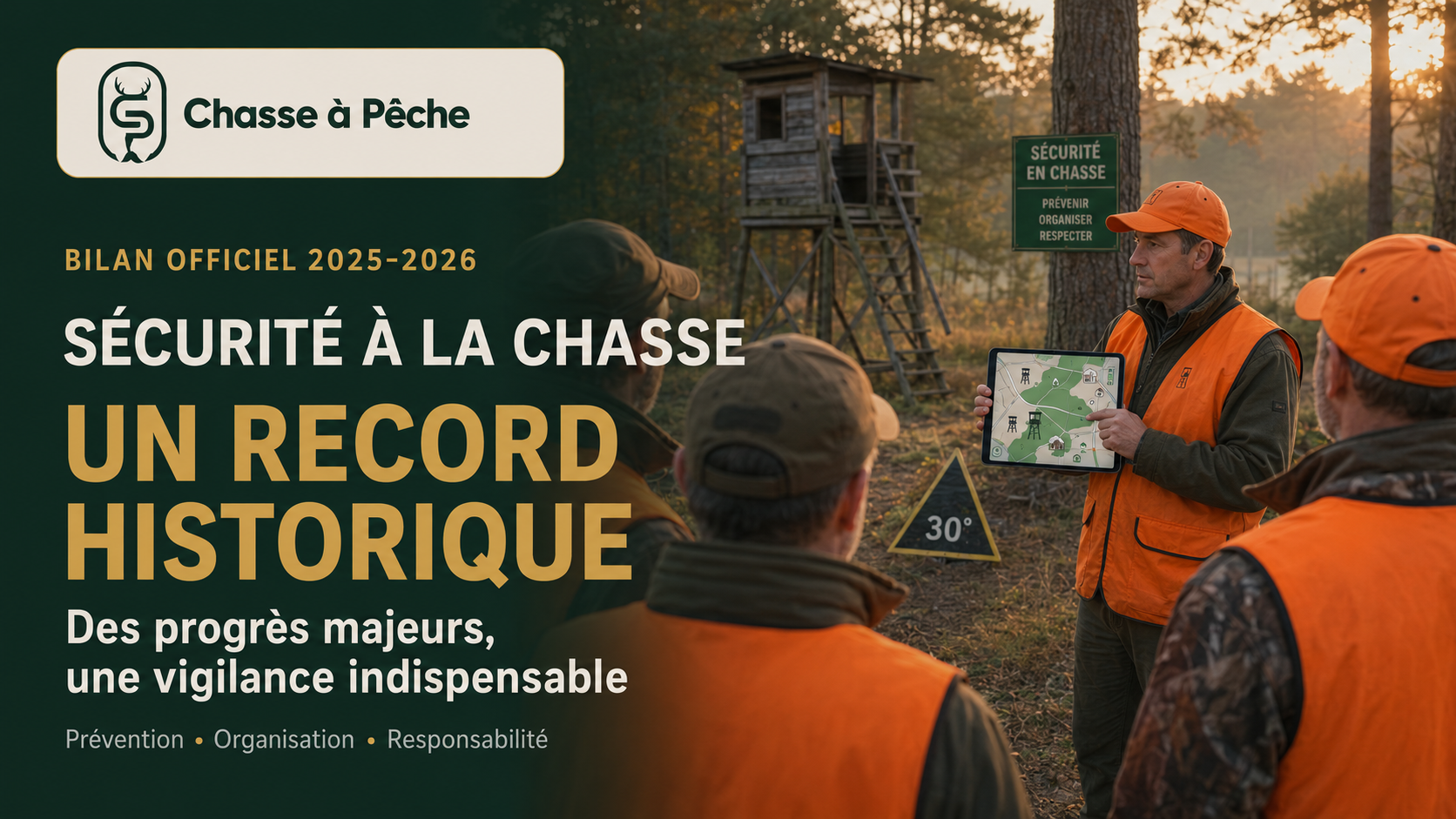 Sécurité à la chasse 2025-2026 : bilan et prévention